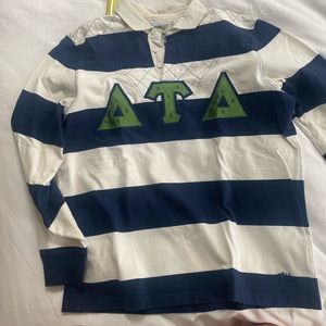 Rugby Ralph Lauren Blue and White Striped Jersey